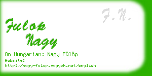 fulop nagy business card